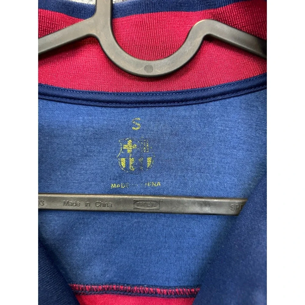 FC Barcelona Barca Track Jacket Men Navy Red Full Zip Crest Barca Sports - Small